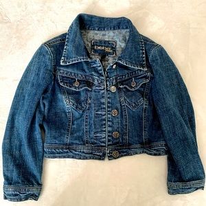 Girls lightly used Bebe jean jacket
